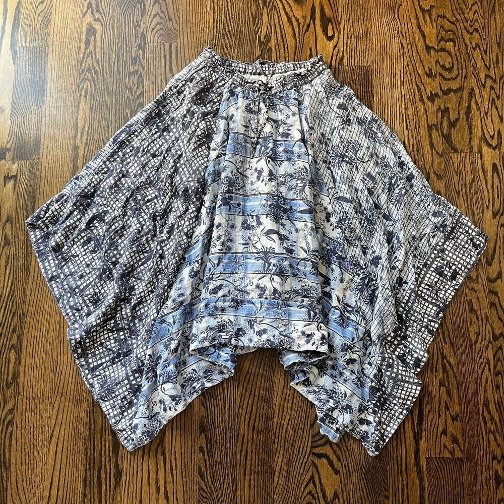 Anthropologie Pilcro Asymmetrical Drawstring Skirt (S)